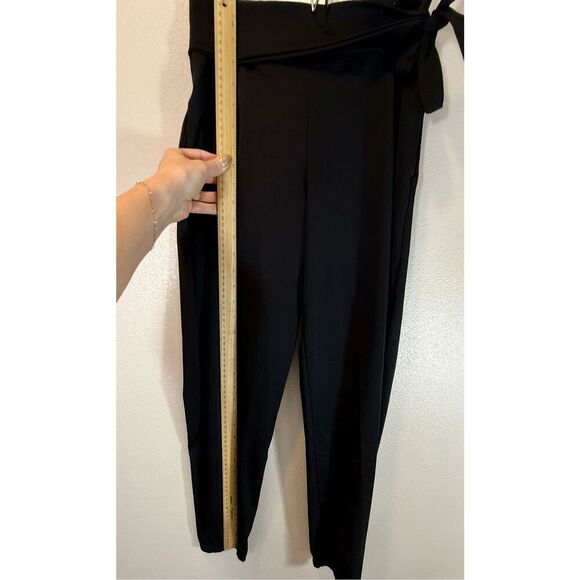 FIVE Dance Wear Nylon Attached Tie Waist Black Jogger Pants Women's Small - Picture 7 of 12